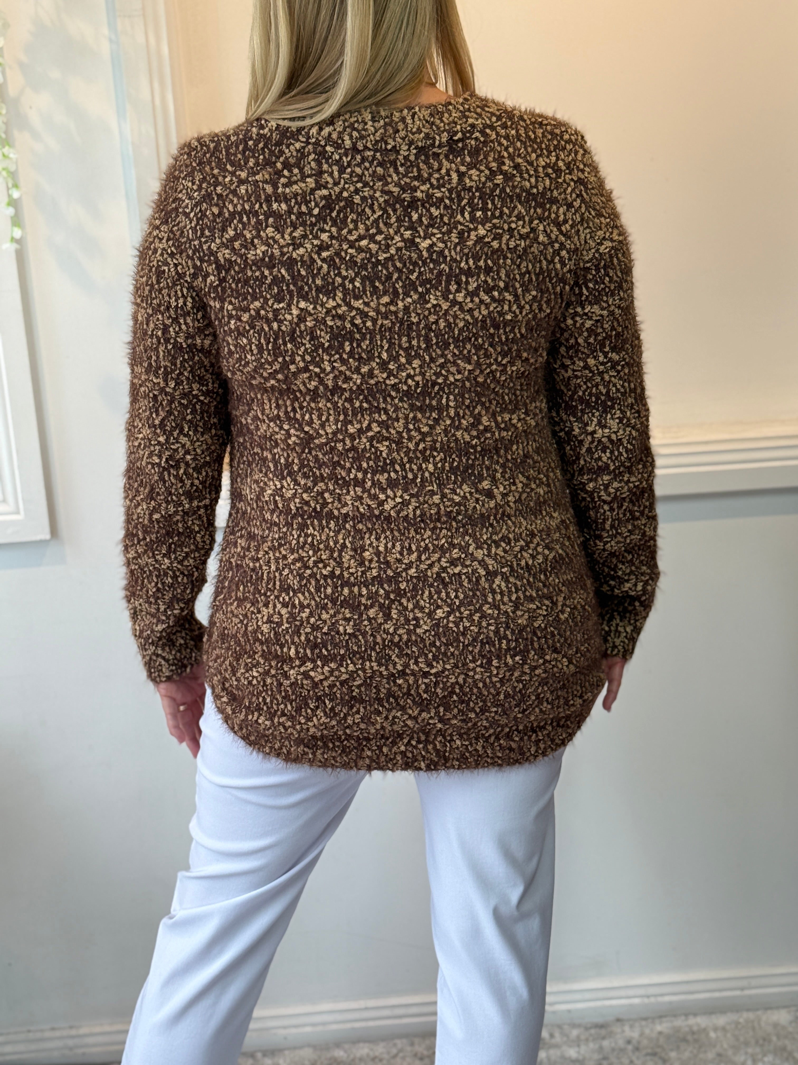Emma Khaki Soft Knit Jumper | Dressxox