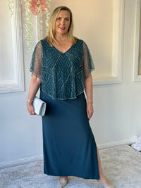 Florence Teal Gatsby Dress