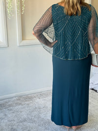 Florence Teal Gatsby Dress