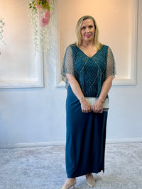Florence Teal Gatsby Dress