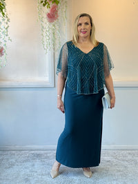 Florence Teal Gatsby Dress