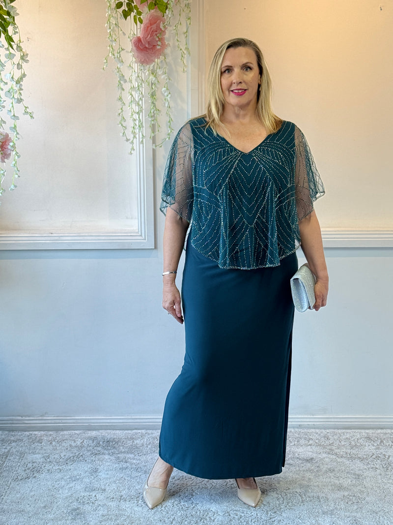 Florence Teal Gatsby Dress