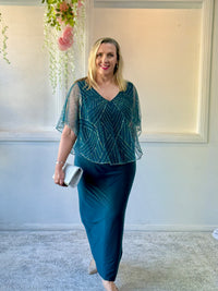 Florence Teal Gatsby Dress