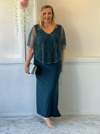 Florence Teal Gatsby Dress