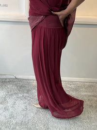 Fort Burgundy Silk Pants