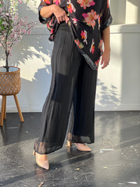 Fort Black Silk Pants