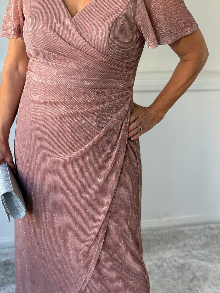 Gemma Blush Shimmer Gown