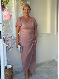 Gemma Blush Shimmer Gown