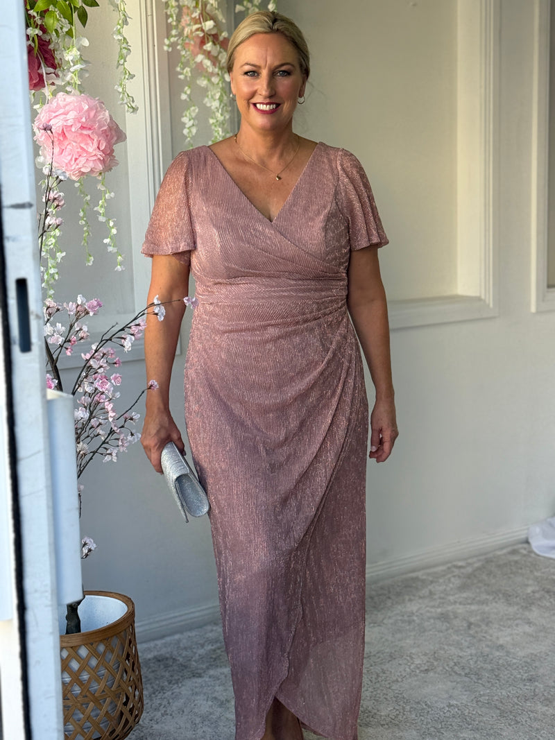 Gemma Blush Shimmer Gown