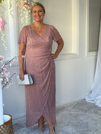Gemma Blush Shimmer Gown