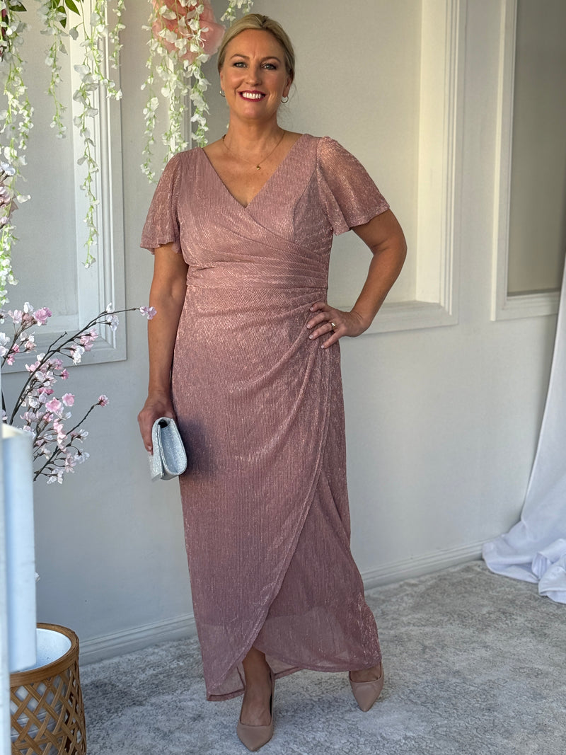 Gemma Blush Shimmer Gown