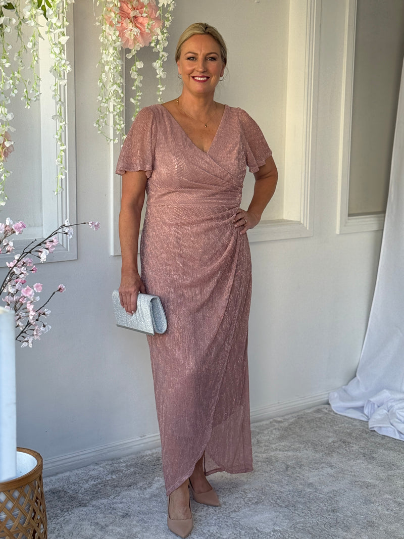 Gemma Blush Shimmer Gown