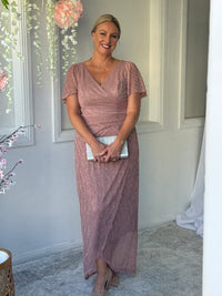 Gemma Blush Shimmer Gown