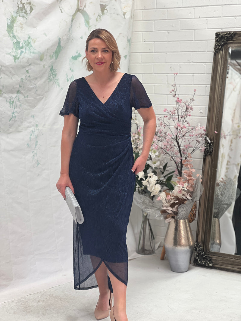 Gemma Navy Shimmer Gown