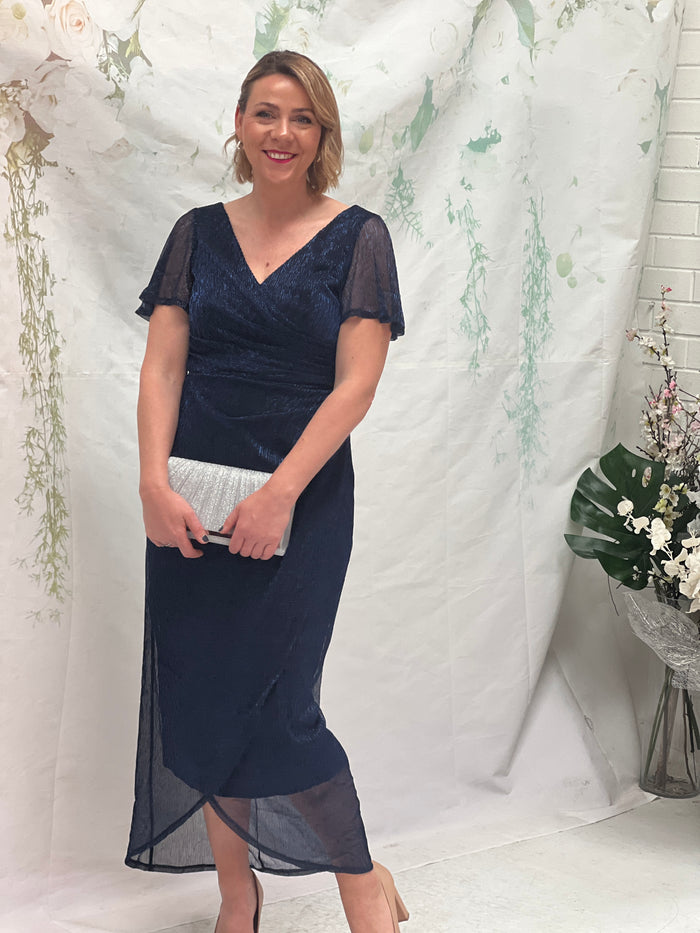 Gemma Navy Shimmer Gown