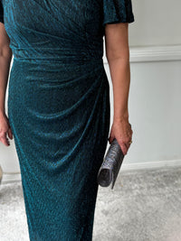 Gemma Teal Shimmer Gown