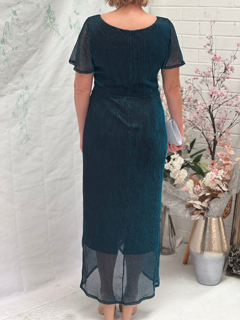 Gemma Teal Shimmer Gown