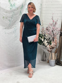 Gemma Teal Shimmer Gown