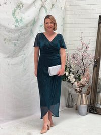 Gemma Teal Shimmer Gown