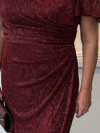 Gemma Burgundy Shimmer Gown