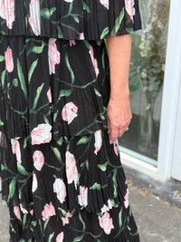 Genoa Night Floral Evening Dress