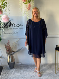 Harlow Navy Evening Dress