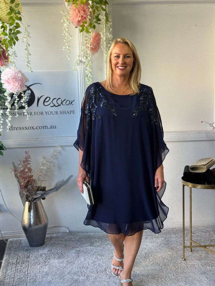 Harlow Navy Evening Dress