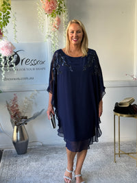 Harlow Navy Evening Dress