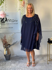 Harlow Navy Evening Dress