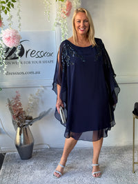 Harlow Navy Evening Dress