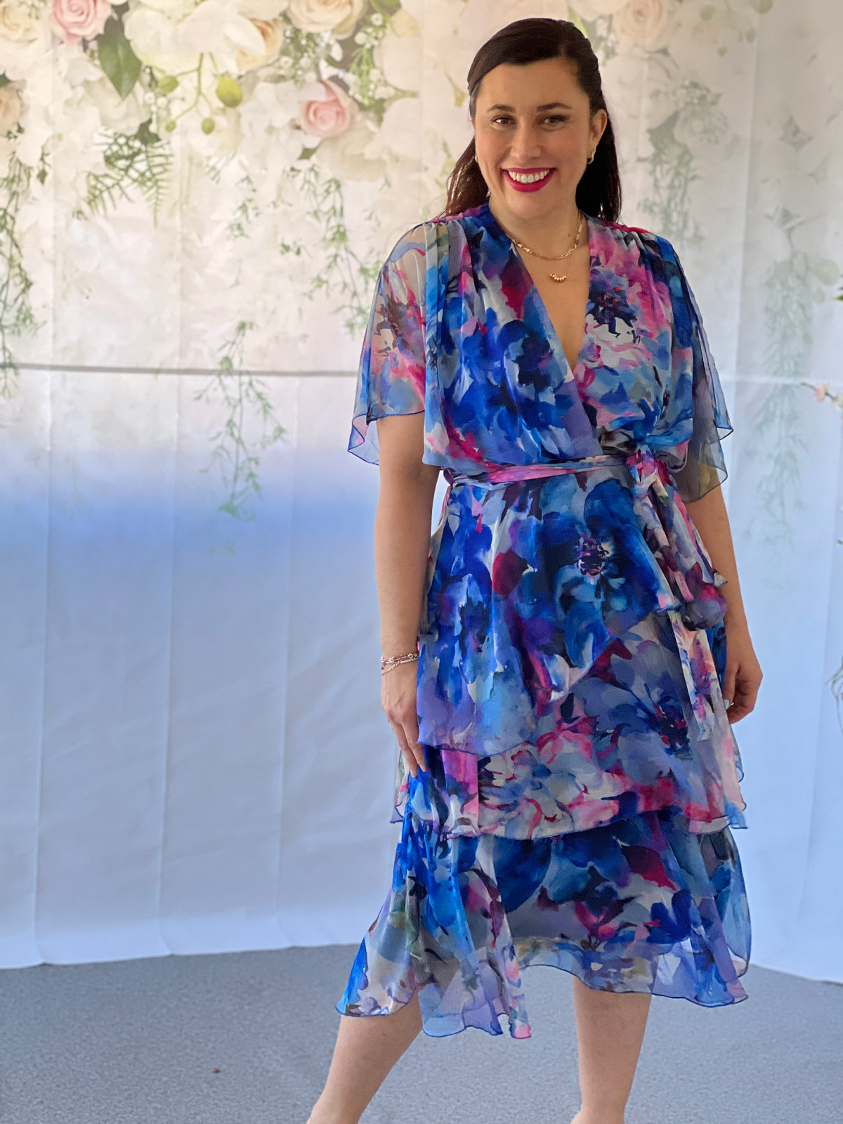 Harper Cobalt Blossom Dress