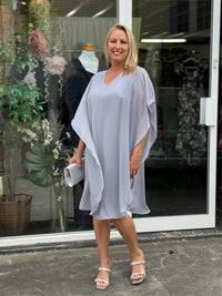 Helena Silver Evening Dress