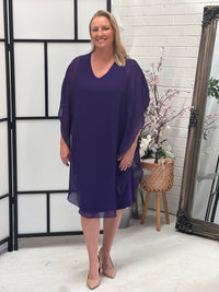 Helena Purple Evening Dress