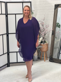 Helena Purple Evening Dress