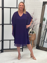 Helena Purple Evening Dress