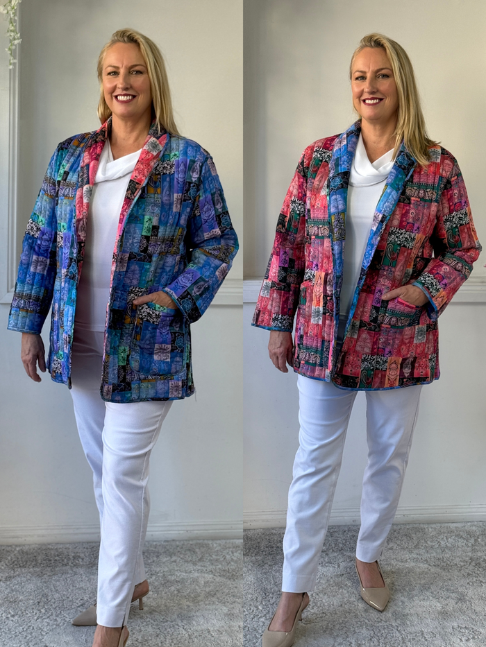 Ellie Continental Reversible Cotton Jacket