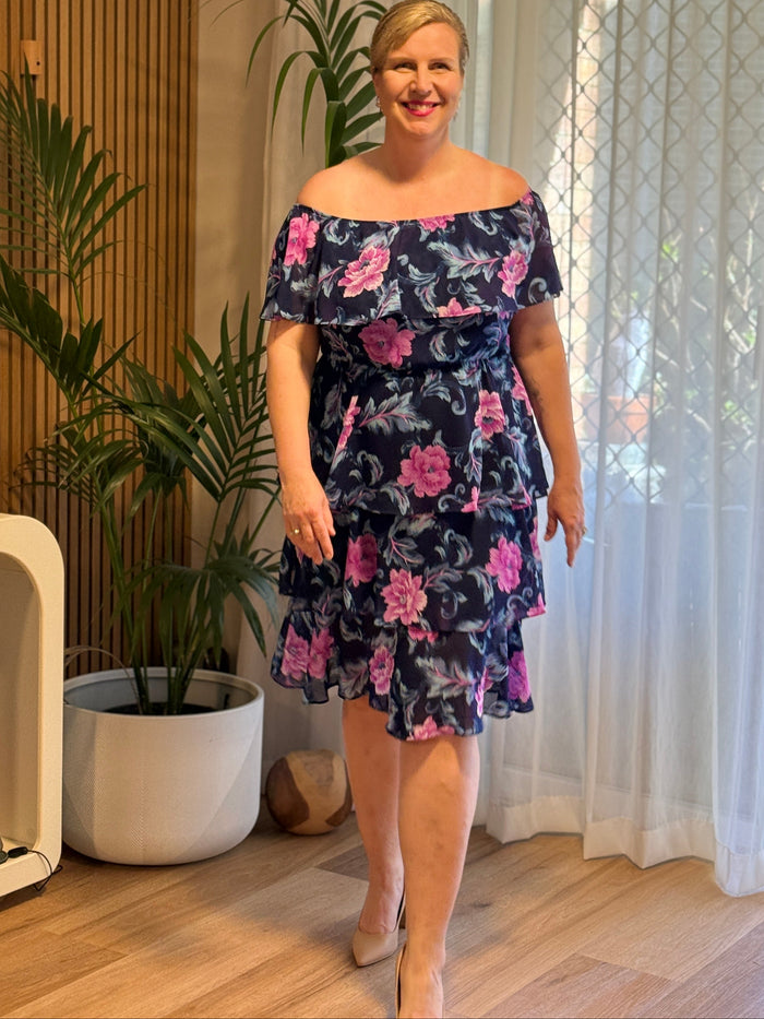 Tamara Navy Evening Dress