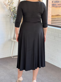 Tessa Black Jersey dress