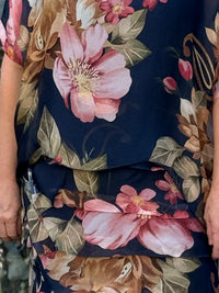Clyde Blush Blossom Silk Dress