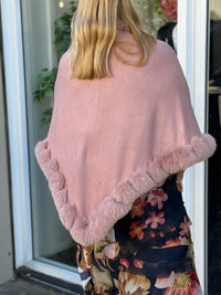 Betsy Faux Fur Evening Shawl