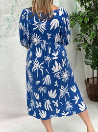 Hield Blue Rayon Dress