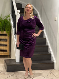 Icarus Purple Velvet Dress