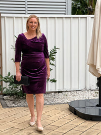 Icarus Purple Velvet Dress