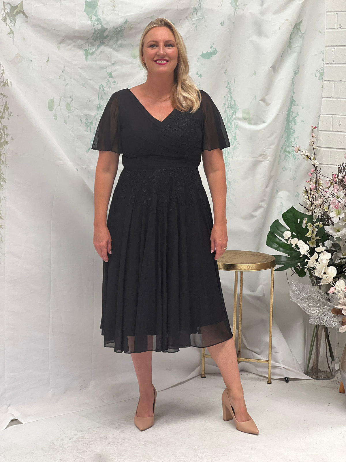 Idalia Black Event Dress