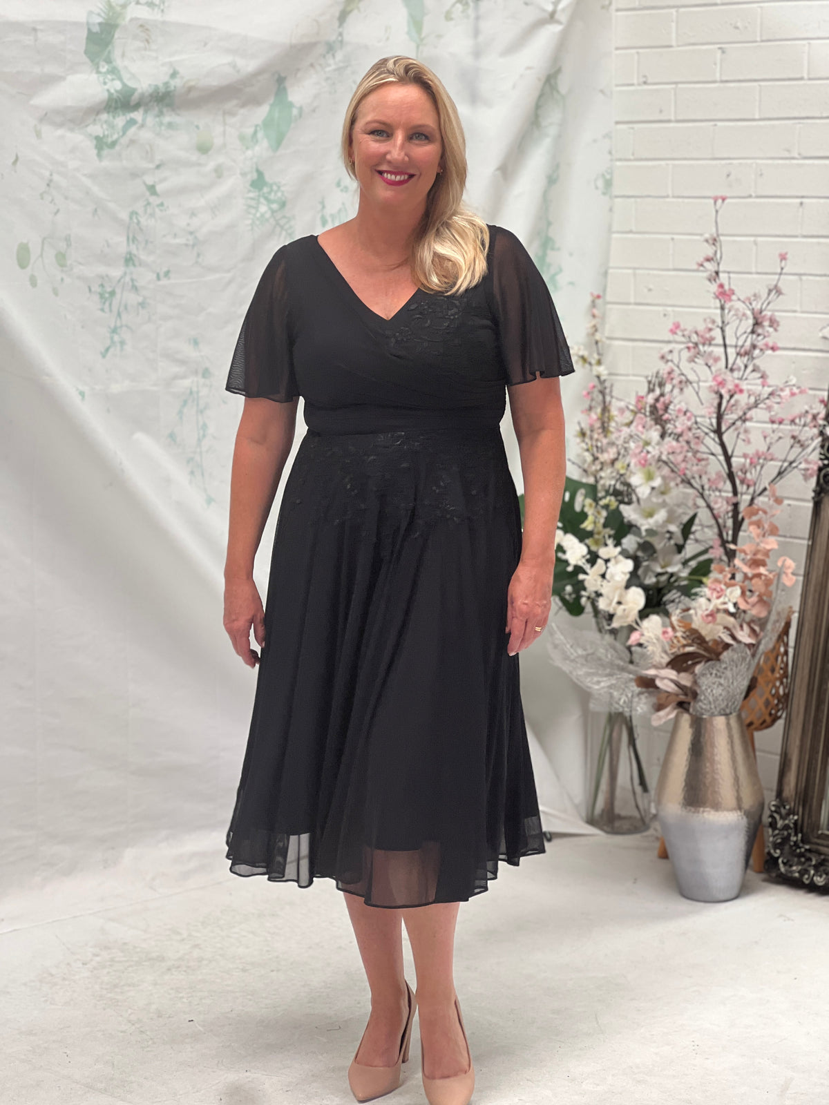 Idalia Black Event Dress