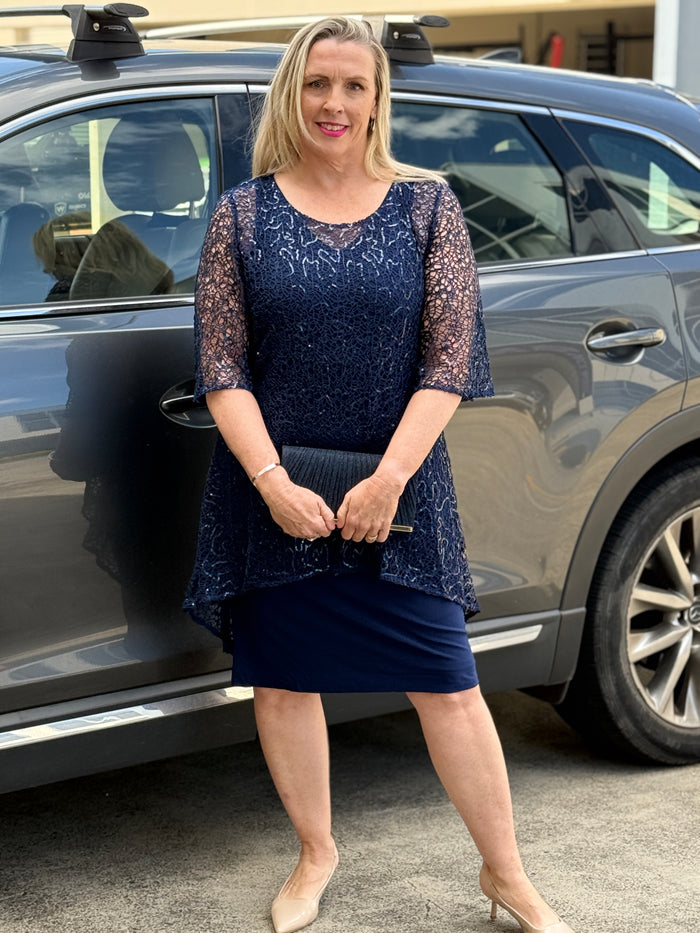 Indiana Navy Sequin 2 Piece Set