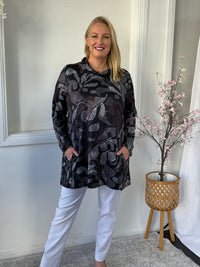 Isabella Black Soft Knit Tunic