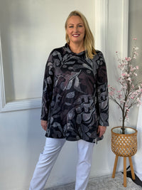 Isabella Black Soft Knit Tunic