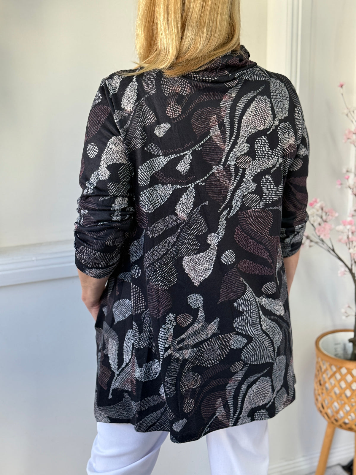 Isabella Black Soft Knit Tunic