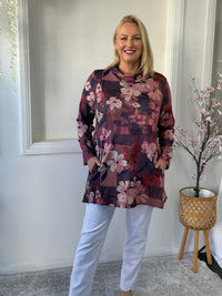 Isabella Burgundy Soft Knit Tunic